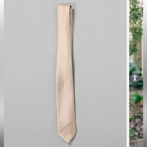 Revelry Satin Tie and Pocket Square - champagne